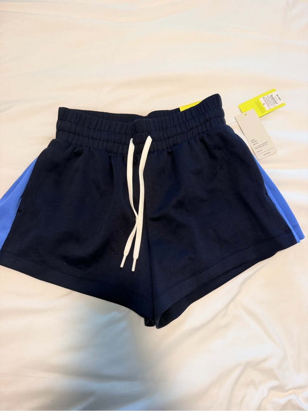 Target Two-Tone Blue Athletic Shorts with Light Blue Panels - Picture 2 of 4